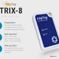 Tính năng Nhiệt kế tự ghi LogTag TRIX-8