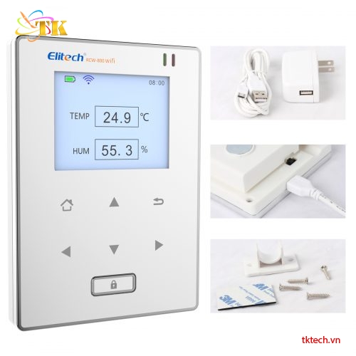 Nhiệt ẩm kế tự ghi dữ liệu Elitech RCW-800